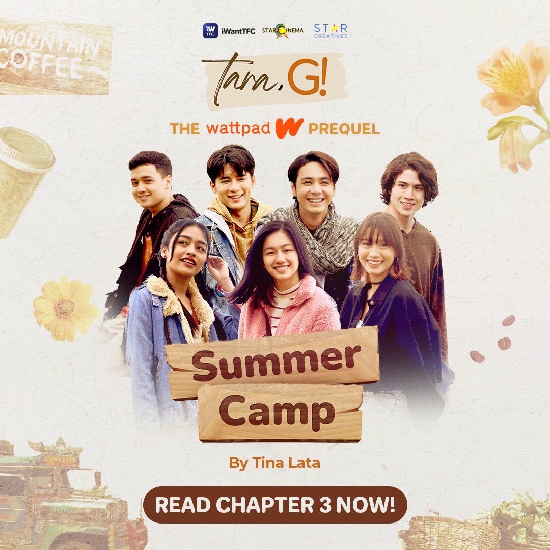 Excited na ba kayong ma-meet ang TEAM WISE?! 😊 Alamin kung paano nagsimula ang friendship nila sa special Wattpad prequel: #TaraG Summer Camp by Tina Lata! Read CHAPTER 3 now! w.tt/3BxPnxv #KamiAngTaraG