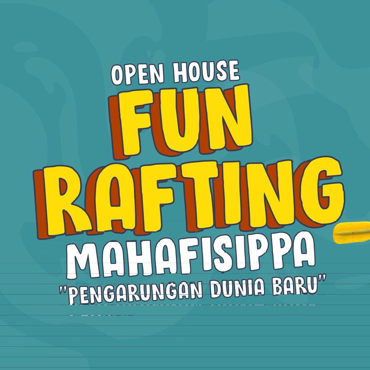 mahafisippa's tweet photo. HALLO GENK!!!🦅

Apa kabar kalian semua?
Mimin mau ngasih spill nih keseruan Open House Fun Rafting yang telah kami adakan kemarin:
📆 3-4 September 2022
📍 Sungai Ello, Magelang

Siapa yang mau ikut keseruan MAHAFISIPPA selanjutnya?🙌
Stay Tune yakkk… https://t.co/n2csUE89gN