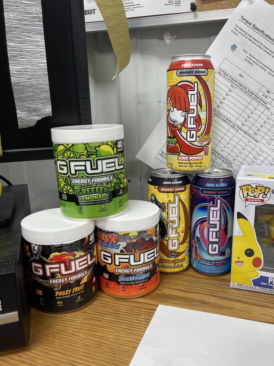 Mystery_Piece's tweet photo. Monday got me feeling like..
@GammaLabs @GFuelEnergy
#workbelike #mysterypiece #mysteryteam #GFUEL #Gammalabs #fuelup #work #monday https://t.co/8vw86pO5rd