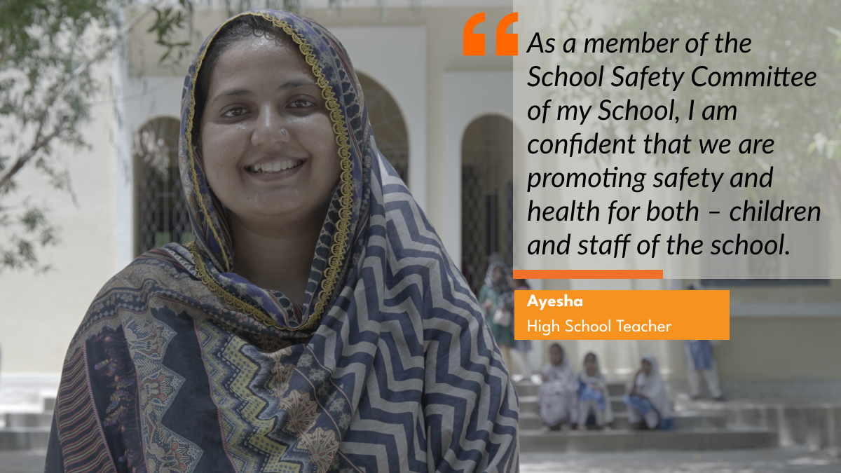 With the support of <a href="/eu_echo/">EU Civil Protection & Humanitarian Aid 🇪🇺</a> the School Safety Committees are formed in district #MirpurKhas in the 20 schools.
Meet Ayesha who is a High School Teacher (HST)&amp; a member of her School Safety Committee. 
#رہناہےتیار
#rehnahaitayaar
#ResilientCommunities
#CesviInPakistan