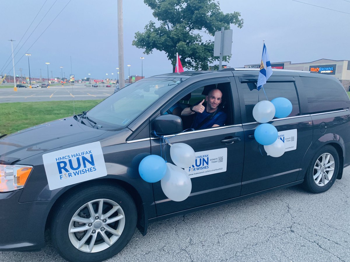 RunForWishesNS's tweet photo. THANK YOU Yarmouth! 🤩

Next stop - Digby! HMCS Run For Wishes team will be running 100 kms today!

https://t.co/r6Hr2vRdL3

@MakeAWishNS 
@TownOfYarmouth 
@townofdigby 
#RunForWishesNS https://t.co/rNn95m6vmW