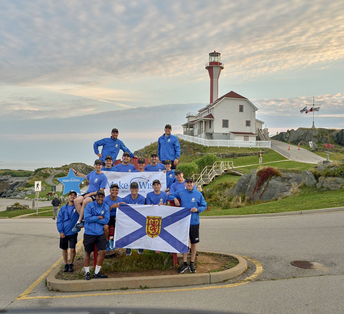 RunForWishesNS's tweet photo. THANK YOU Yarmouth! 🤩

Next stop - Digby! HMCS Run For Wishes team will be running 100 kms today!

https://t.co/r6Hr2vRdL3

@MakeAWishNS 
@TownOfYarmouth 
@townofdigby 
#RunForWishesNS https://t.co/rNn95m6vmW