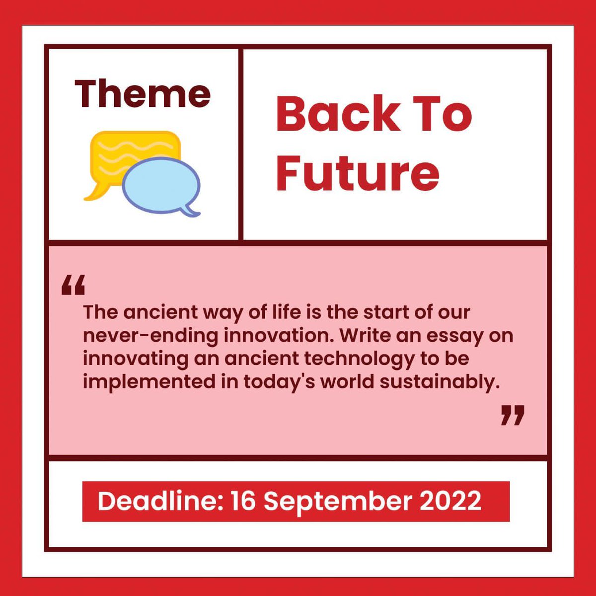 iiumsukuantan's tweet photo. [VSF 2022 STEM COMPETITION ANNOUNCEMENT]

We would like to announce that the UM Virtual Science Fair is running an essay competition and will be accepting essays between 21st August 2022 - 16th September 2022. Curious about what VSF has for you? https://t.co/pPyu4LnbWS