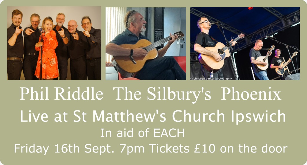 We are pleased to be part of a Concert, Friday 16 Sept. 7pm, at St. Matthews Church #Ipswich In aid of @EACH_Suffolk. Tickets £10, all to the Children’s Hospice. Great music, great cause. @EACH_hospices @BBCSuffolk @StephenFoz @ipswichstar24 @Ipswich24mag  @grapevinelive