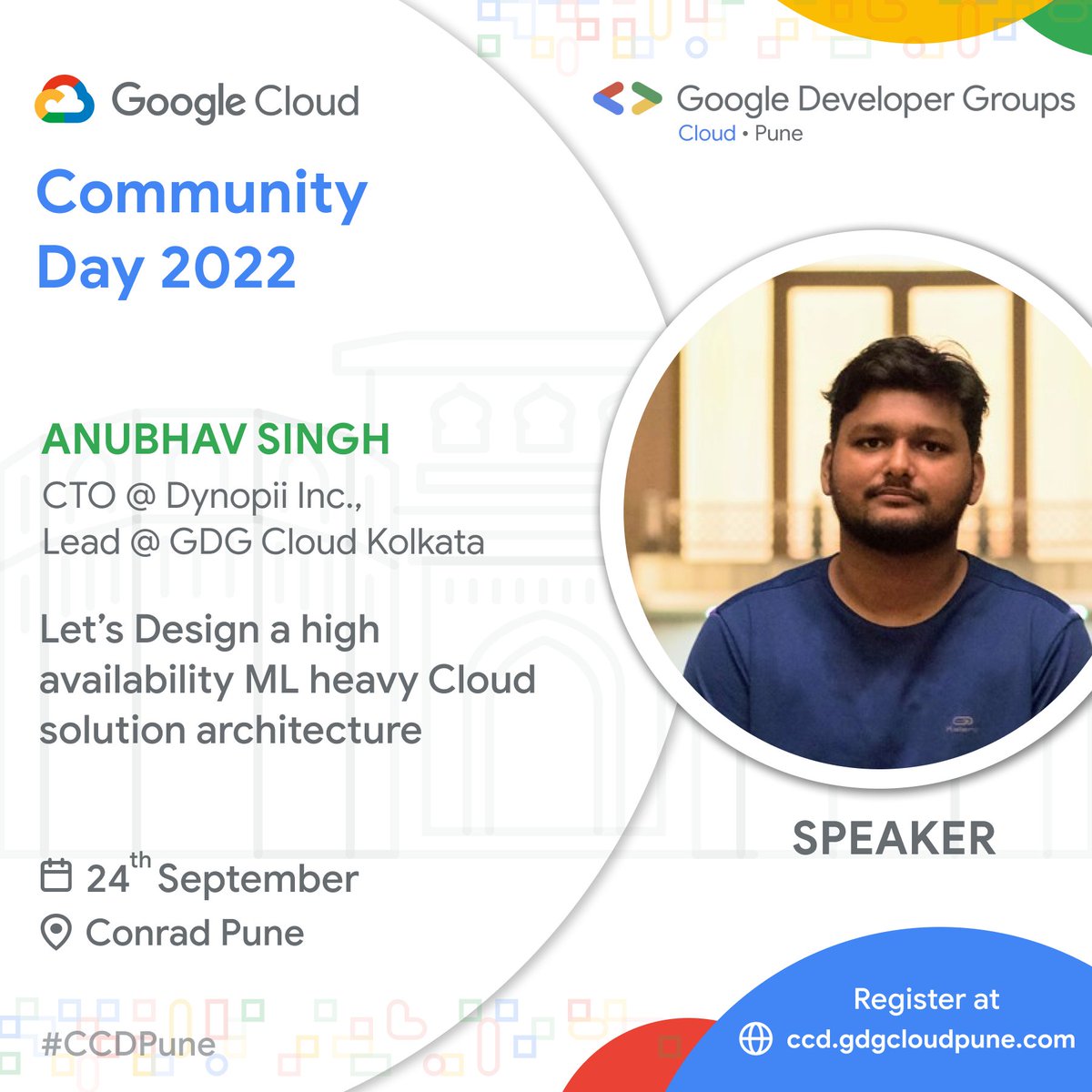 gdgcloudpune's tweet photo. #CCDPune 📢 SPEAKER ANNOUNCEMENT 📢 
@xprilion has over a decade of experience dealing with large-scale software complexities. He's authored two books on Deep Learning for the Web and Mobile. He also leads the team at @gdgcloudkol 

Register Now 🎟: https://t.co/lQw0J2aVLN https://t.co/YoSk3rCjSL