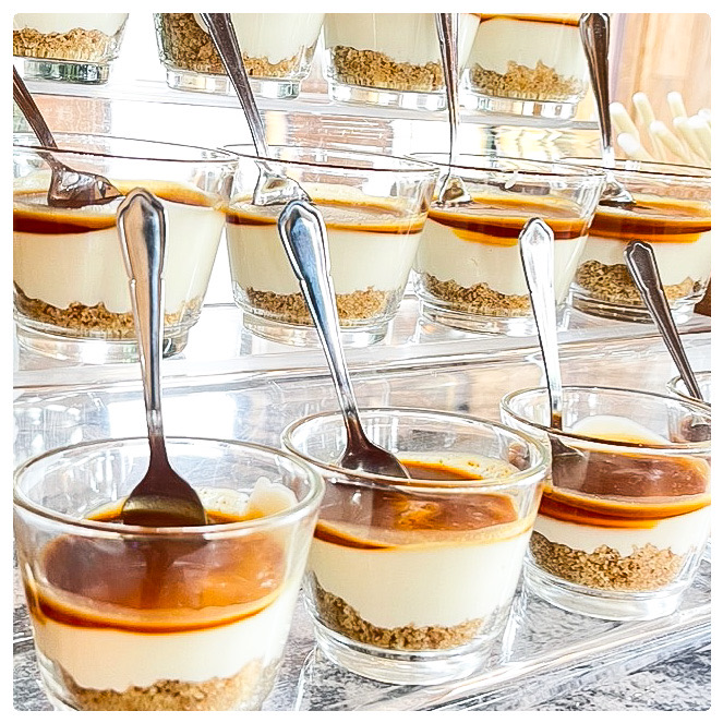 Cooks_Partners's tweet photo. Mouth watering salted caramel, raw, vegan cheesecake cups, served recently at a beautiful event at Amber Lakes #BespokeEvents
#CorporateCaterer
#EventsIndustry
#EventsPro
#Event
#Foodie
#LondonCaterer
#LondonEvents
#LondonVenue
#LondonWeddings
#WeddingCaterer
@cooksandpartners https://t.co/nwaQS9BaRd