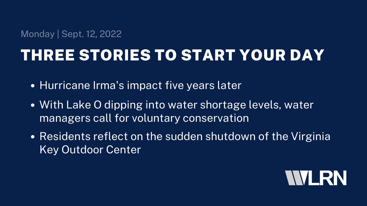 👋🏽 Hiya, South Florida. Here are some of the top stories that we are looking at this morning.

📰 Find more regional news here: wlrn.org