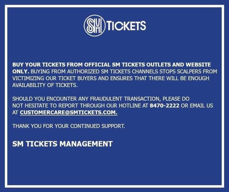 SM Tickets on Twitter "📢 Reminder! https//t.co/5TLlJYMX7v" / Twitter