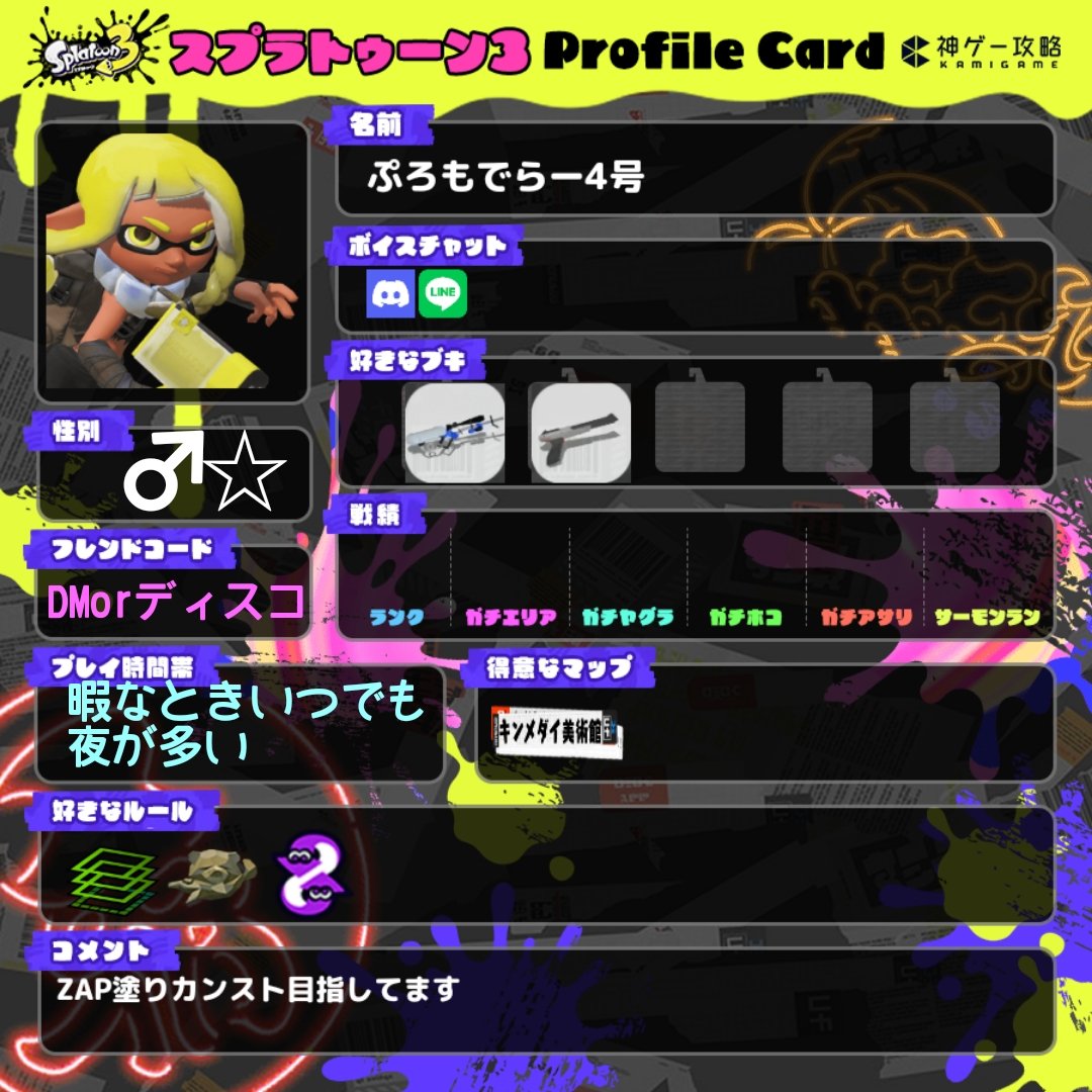 プロモデラー4号 ただの底辺 Splatoon Miyabi Twitter