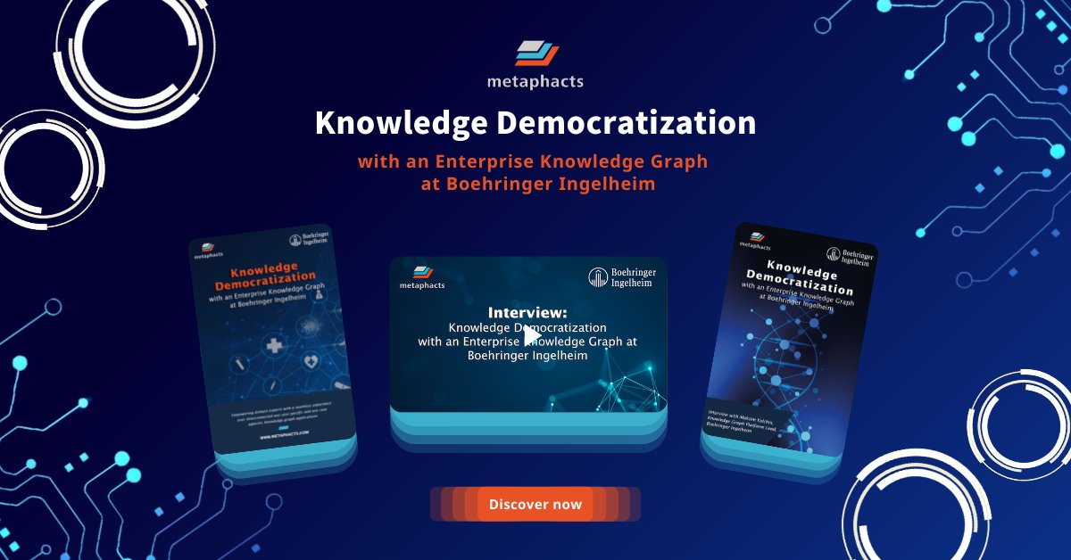 metaphacts's tweet photo. The ability to reuse & explore data across use cases, departments & apps is a core benefit of a #KnowledgeGraph. @Boehringer has leveraged #metaphactory to build multiple #KnowledgeGraph apps that enable end users to access & consume data w/o boundaries: https://t.co/6opa1vyn6I https://t.co/fMAHbGmypK