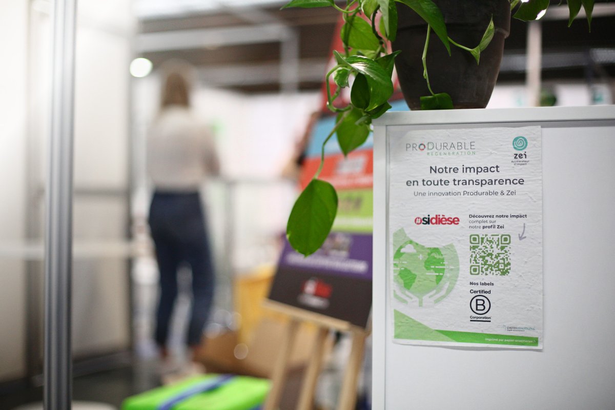 Zei (@zei_world) on Twitter photo 📢 J- 1 : <a href="/PRODURABLE/">Salon PRODURABLE</a> 2022 !
Cette année encore, découvrez les engagements #RSE des exposants directement depuis leur stand grâce aux supers affiches en papier recyclé de <a href="/papierensemence/">Papier ensemence</a> !
Il n'y a qu'à cliquer sur le #QRcode pour découvrir leur profil Zei 😉 📢 J- 1 : <a href="/PRODURABLE/">Salon PRODURABLE</a> 2022 !
Cette année encore, découvrez les engagements #RSE des exposants directement depuis leur stand grâce aux supers affiches en papier recyclé de <a href="/papierensemence/">Papier ensemence</a> !
Il n'y a qu'à cliquer sur le #QRcode pour découvrir leur profil Zei 😉