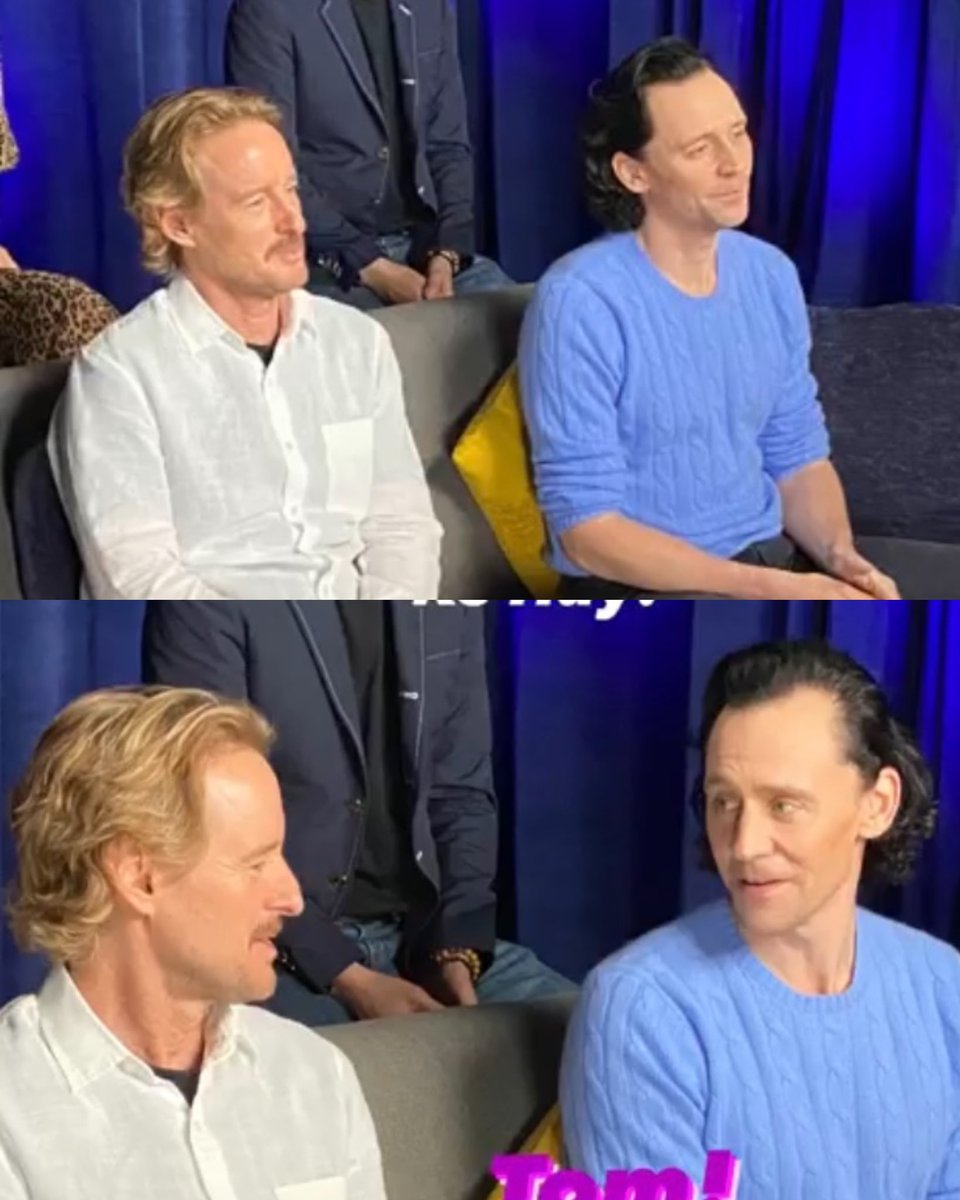 tom hiddleston and owen wilson <3