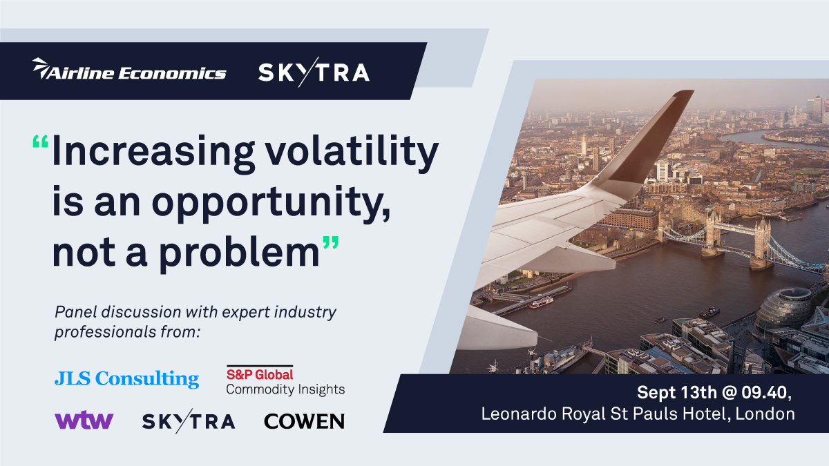 We looking forward to seeing you at #AirlineEconomics Growth Frontiers #event tomorrow for #Skytra's #panel at 9.40am! Join us in Hall 1 for an interesting discussion on how to change challenges into opportunities for market recovery.

#airbus #aviationnews #Skytrabenchmarks