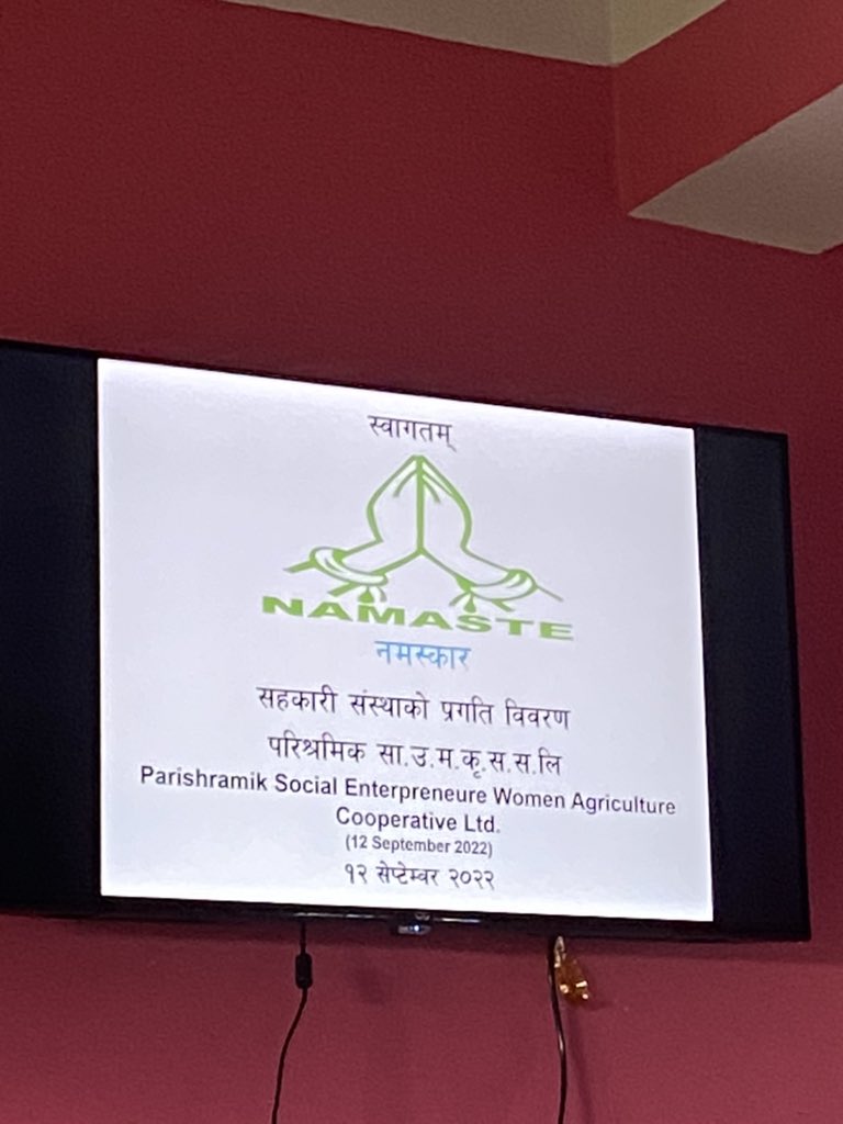dbhandariLR's tweet photo. Parishramik SEW #coop in chandrapur, Nepal sharing achievements to @Heifer delegates. #WomeninBusiness #FOAB #socialcapital #womenempowerment #valuechain #goats #dairy https://t.co/CsVLbTPCc9
