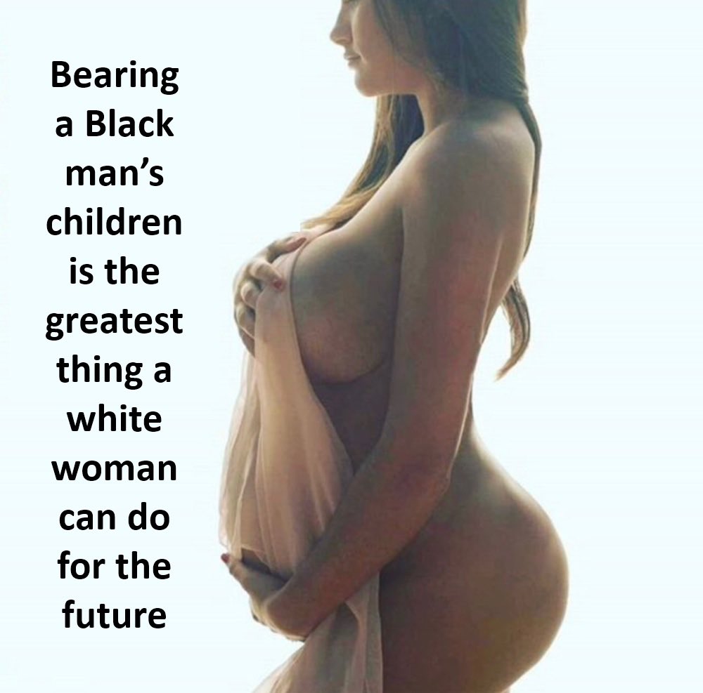 IR_of_SL's tweet photo. No female wants to breed weaklings. We will only breed the strongest and black. Whether you like it or not. Our body our choice. 
#EndWhiteness #MixTheRaces #BNWO #abortwhitebabies #Africanization #BlackBred #Whitemom #MixedRace #WOKE https://t.co/Dhw9JU5u76