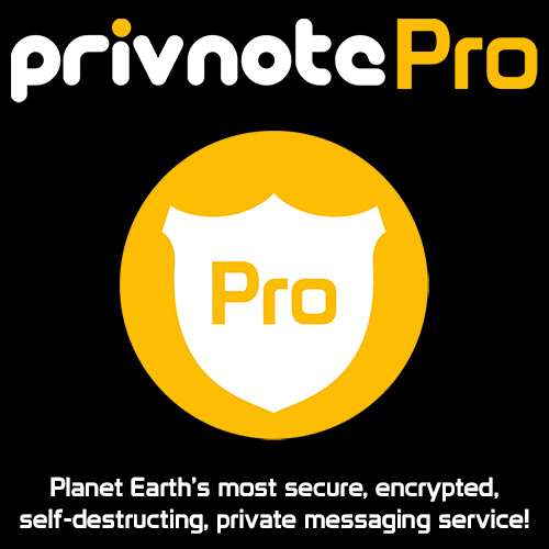 privnotepro's tweet photo. Trusted by Millions!  Privnote Pro is Planet Earth's most #secure, #encrypted, #selfdestructing #private #messaging service! 🖊️ 📩 🔏 #privnotepro #privnote #privatemessage #privnotenote #privacy #sms #security #topsecret #encryption #internet #internetsecurity #anonymous https://t.co/VziVJUIM7y