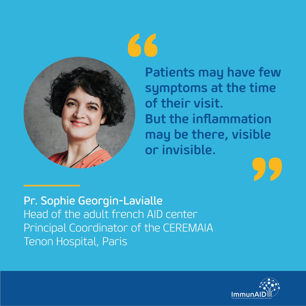 ImmunAID_EU's tweet photo. [Diagnosing SAIDs]: #SAIDs are difficult to diagnose, because the symptoms may not be visible, because they are too common, etc. This week, follow us and find out how to hint a diagnosis of #autoinflammatory diseases. #autoinflammatoryaware https://t.co/3EVl8bwMl6