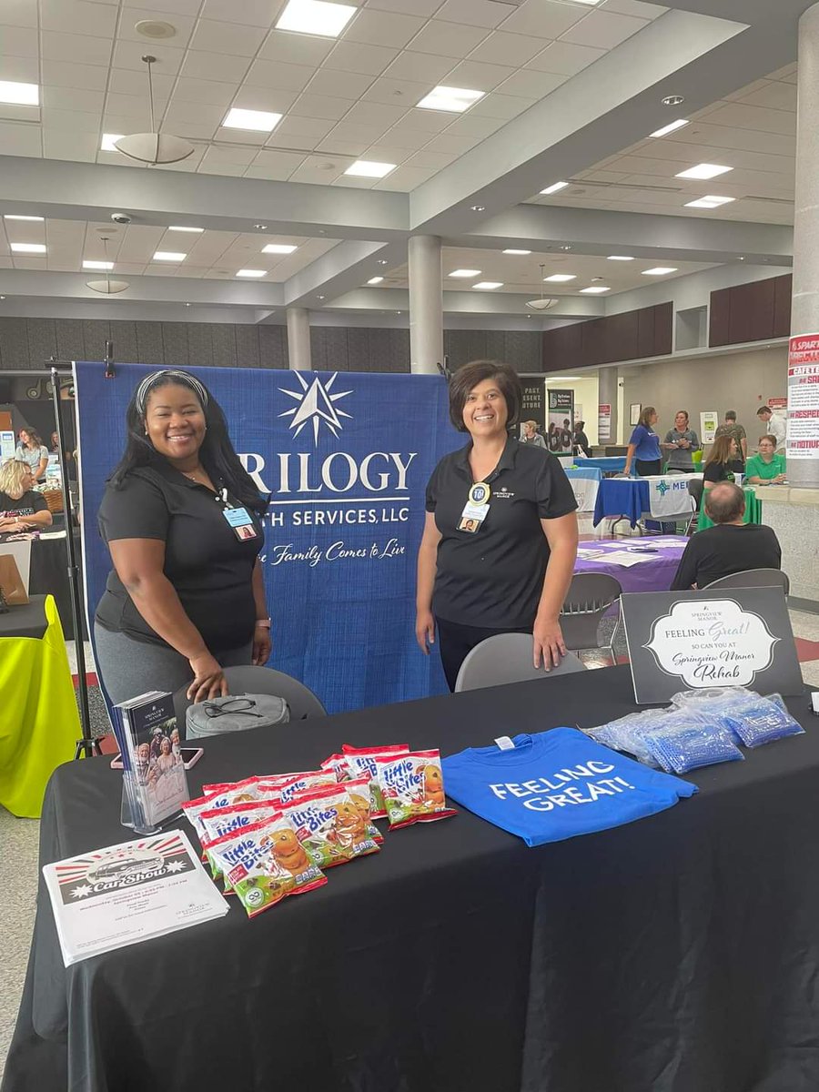 We would like to Thank the local group Bridging The Gap Lima for inviting us out to share our services with the Seniors and their families.  
📸 Chelle Sanders, CSR Meadows of Delphos &amp; Samantha Kerner, CSR Springview Manor
#bridgingthegaplima