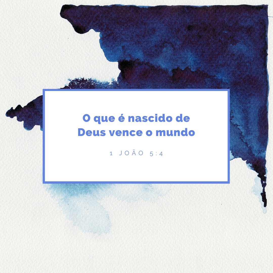 enteu's tweet image. O que é nascido de Deus vence o mundo; e esta é a vitória que vence o mundo: a nossa fé.

1 João 5:4