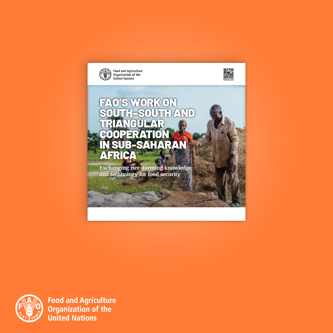 📢 Just out

New interactive brochure on FAO’s work on #SouthSouthCooperation in Africa.

South-South and Triangular Cooperation is an established mechanism for the delivery of tried and tested solutions for food security and nutrition.

Learn more 👉 bit.ly/3By7dAn