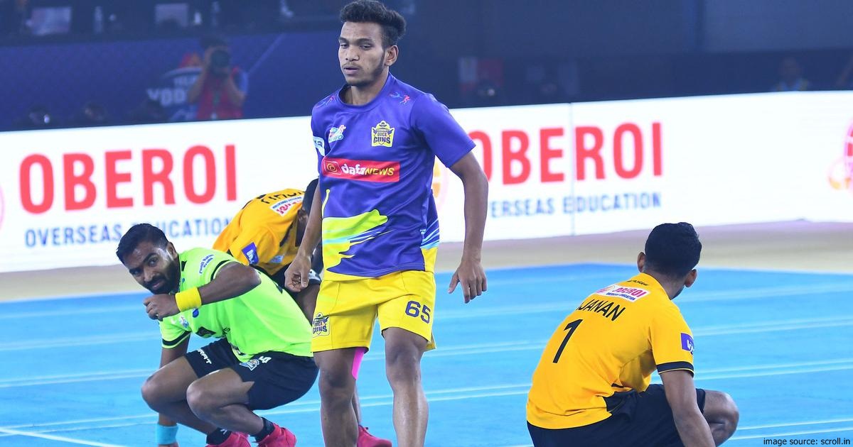 SportsCrunch's tweet photo. India's Pune (Maharashtra), August 30 (AF):  Chennai Quick Guns secured a spot in the semifinals of the first-ever Ultimate Kho Kho. Telugu Yodhas defeat Gujarat Giants with a victory as well after a great display.  #ChennaiQuickGun

https://t.co/kjEbv3nEmj https://t.co/I5jVaBtr18