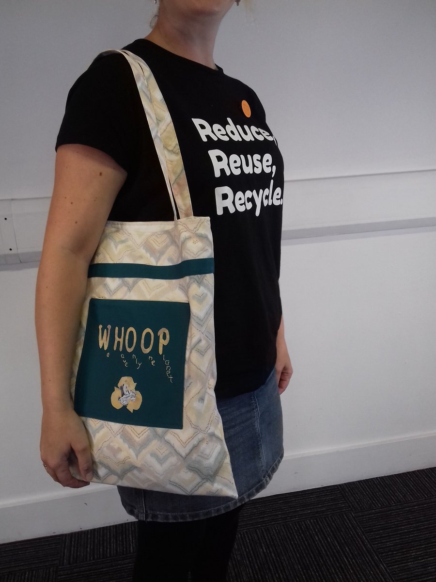 Morning <a href="/elevenseshour/">☄ #ElevensesHour 🕚 Elevenses Hour</a>! Whatever else is happening in the country we still need to remember #climatechange and be as #ecofriendly as possible!  Tote bag made from #upcycled fabric etsy.me/3ByAgUz 
#elevenseshour #MHHSBD