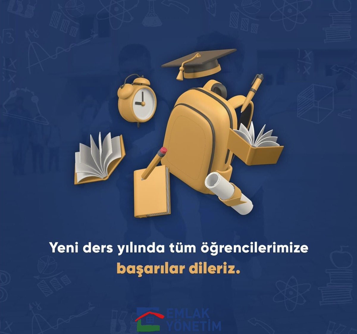 Ülkemizin yarınlarını inşa edecek tüm öğrencilerimizin yeni eğitim ve öğretim yılını tebrik ediyor, başarılar diliyoruz. 

Yeni eğitim-öğretim yılı tüm öğrencilerimize ve eğitimcilerimize hayırlı olsun.
#OkullarAçılıyor