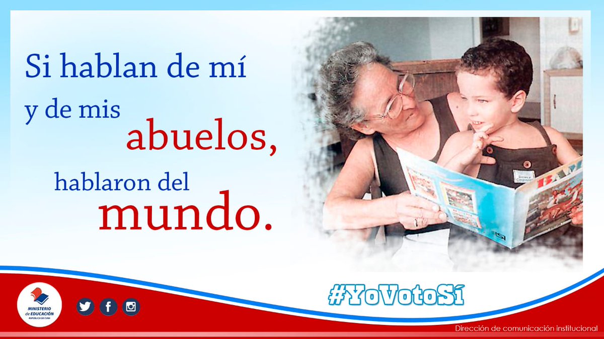 DiazCanelB's tweet photo. El #CódigoDeLasFamilias pone la mirada en el adulto mayor; no desde la endeblez o la compasión, sino como protagonista de su destino, transmisor de valores, costumbres y principios; portador de nuevas energías y protagonista del entorno familiar. También por ellos #CódigoSí. https://t.co/KDcJzPblvO