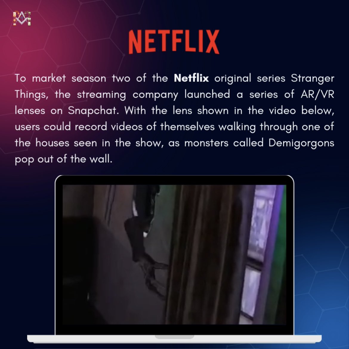 marksocsrcc's tweet photo. As AR becomes cheaper and more accessible, embark on a journey with us to see how marketers use it to create rich and unique consumer experiences!

#marketing #marketingstrategy #augmentedreality #food #burgerking #ecommerce #virtualrealityworld #netflix #strangersthings #whopper https://t.co/NZOfSW5YGC