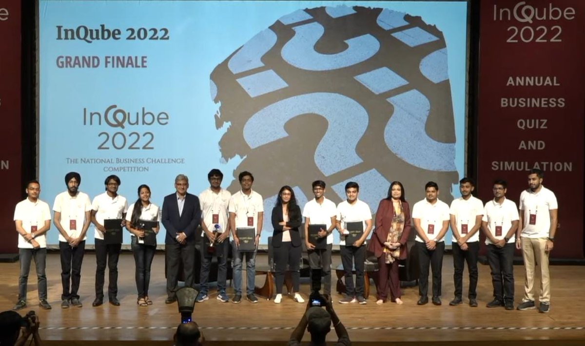 nitrourkela's tweet photo. Congratulations to Krishna A. Mohanty &amp; Siddharth Ray from Inquizzitive Club, Student Activity Centre, NITR for securing the 3rd runner-up title at the national finals of the National Business Quiz and Stimulation Competition (INQUBE) organized by @ShivNadarUniv.

#InQube2022. https://t.co/S7lM7JIJ9a