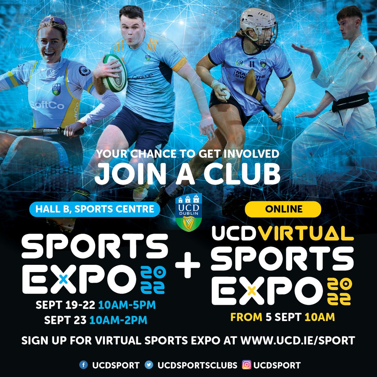 ⏳ One week to go to the UCD Sports Expo!

With over 50 sports clubs available, you're sure to find something to try!

Discover UCD Sport👉 linktr.ee/ucdsport

#𝙂𝙚𝙩𝙄𝙣𝙫𝙤𝙡𝙫𝙚𝙙