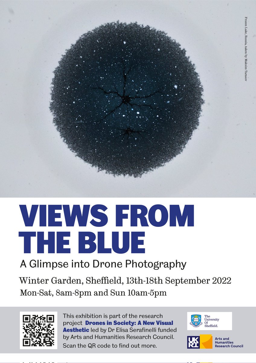 Hello folks, out project drone visual exhibition is now in the Winter Garden, Sheffield City Centre. 13th-18th of September. Come and check it out!😉 #Drones #digitalart #visualcommunication