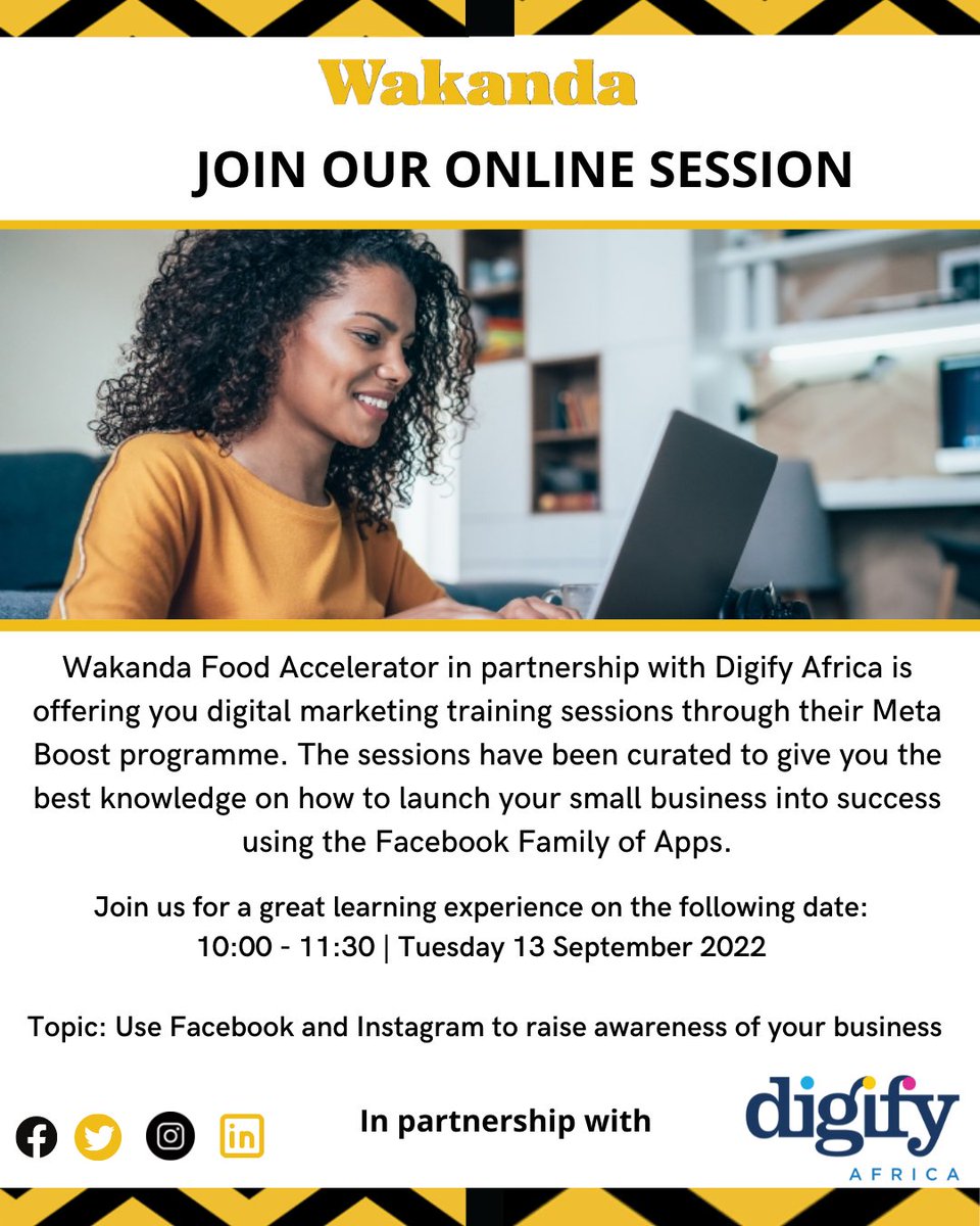 Another exciting session.

Click on link below to register

us02web.zoom.us/meeting/regist…

#digitalmarketing
#helpingbusinessgrow
#facebookfamilyapp
#rasingawareness
#smallbusinessowner