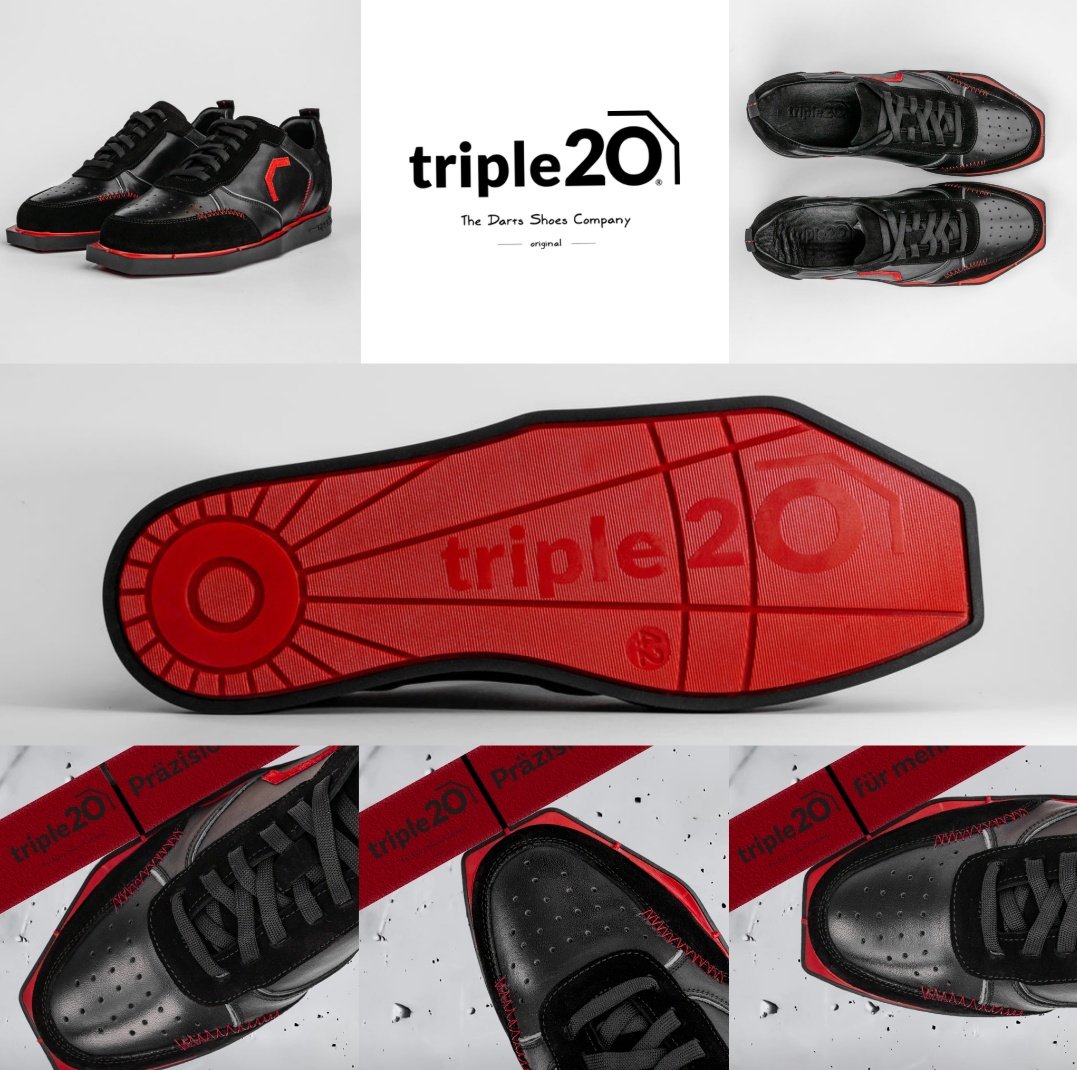 Petersen on Twitter: "🔥Devon Petersen partners with TRIPLE20 DART SHOES🔥 Triple dartsshoes have design a premium shoe that only satisfies the eye cosmetically but has added a unique but