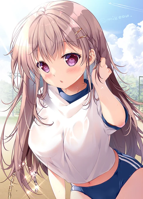 はぁー今日の体育キツかったーキミ、顔真っ赤だけど大丈夫? 
