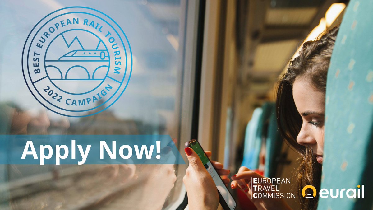 🔔 Last chance: Apply by September 15!

The 2022 Best European #Rail #Tourism Campaign 🛤️ awards invite you to showcase your positive impacts in the sector. Hop on if you promote European #train #travel as a #sustainable tourism model.

🔗 bit.ly/RailTourism2022