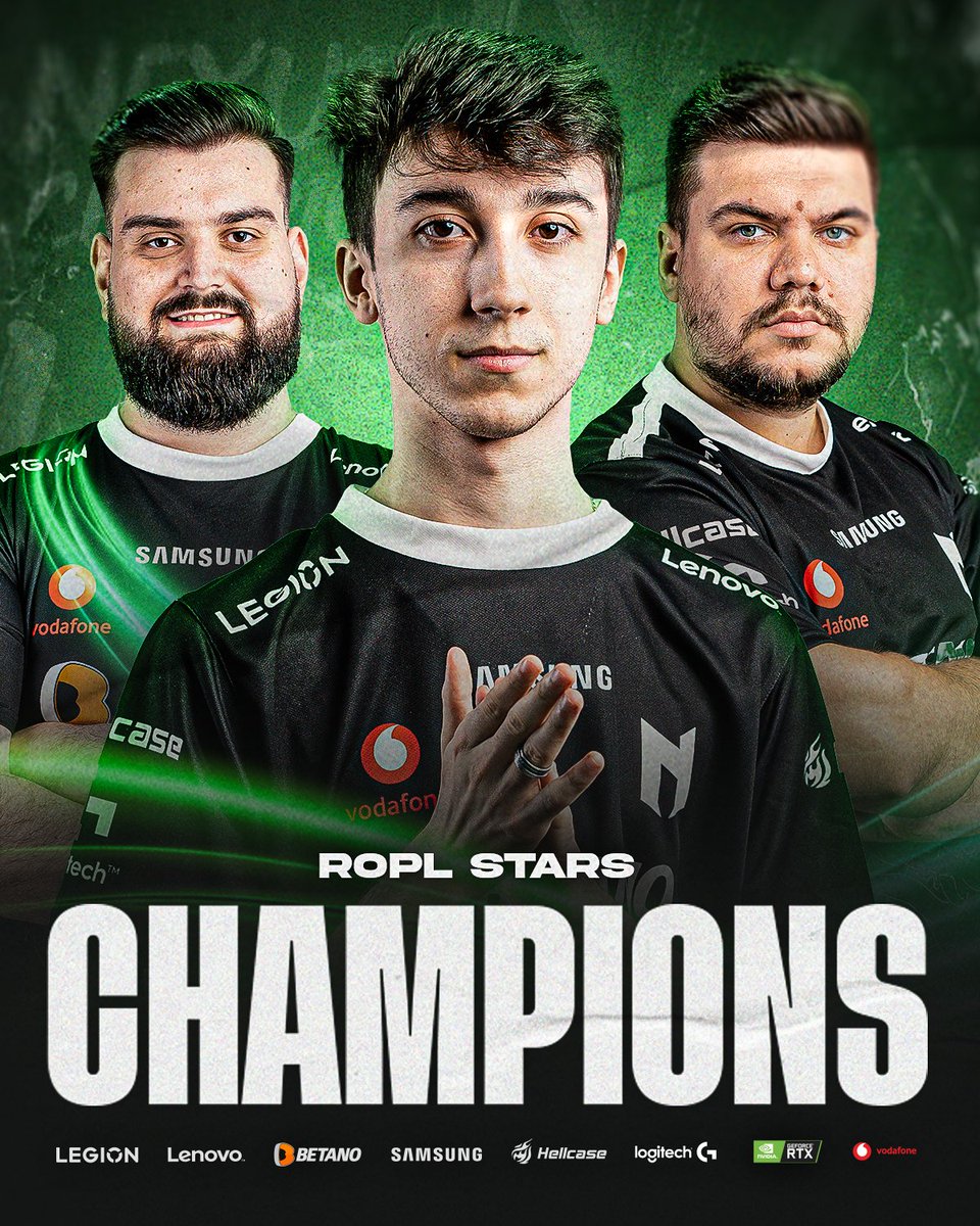 NexusGamingRo's tweet image. Suntem campionii ROPL Stars 2022 dupa victoria in finala vs Allstars Gaming. 🔥Aceasta realizare ne ofera si un slot direct la TWR Blast Premier Closed Qualifier!
#NexusRising @BTNCS_ @ragga_csgo @adamS_csgo @XELLOWcs @SEMINTECS