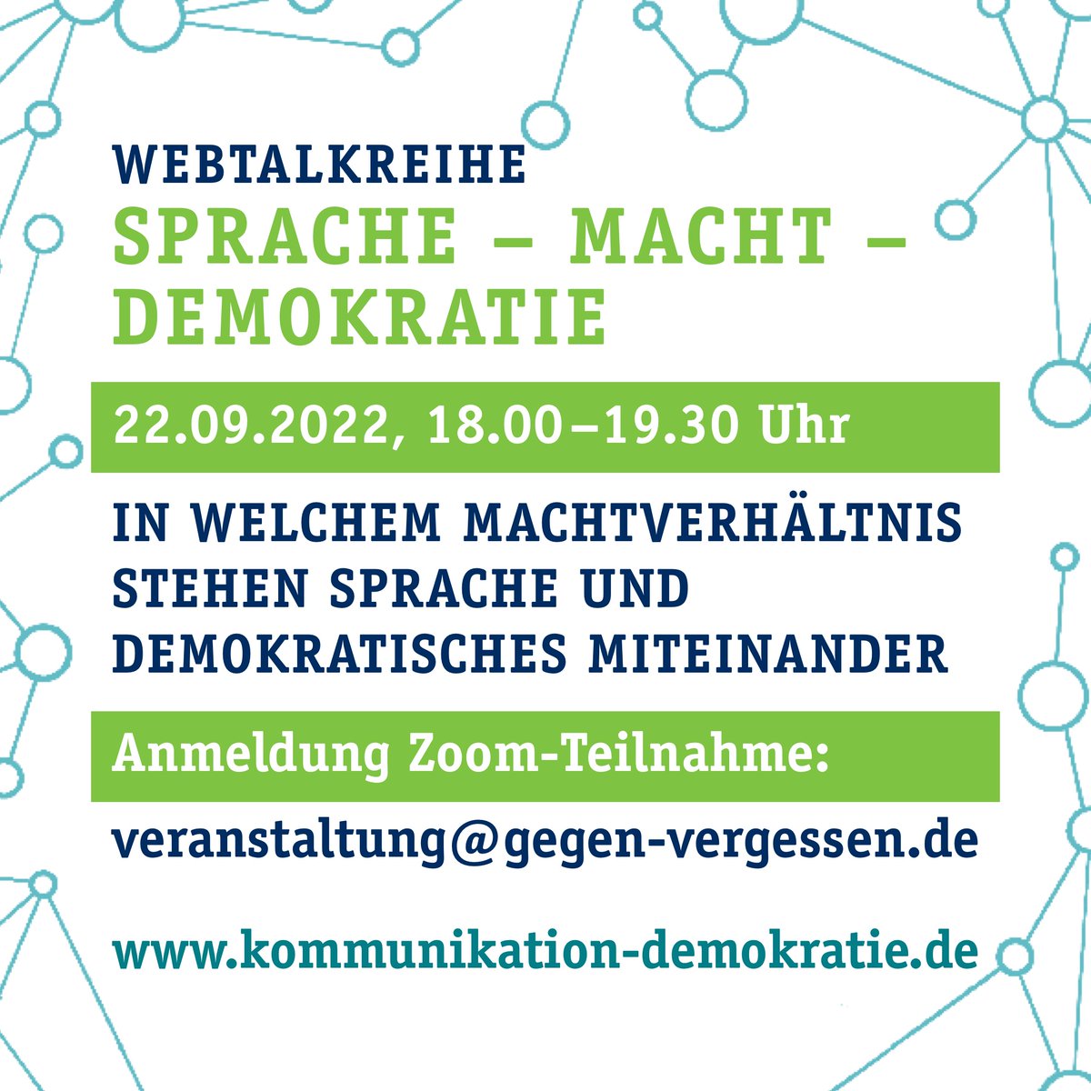 Herzliche Einladung zu unserem Webtalk zum Thema 'In welchem Machtverhältnis stehen Sprache und demokratisches Miteinander?' #kn_zusammenleben kommunikation-demokratie.de/konstruktive-k…