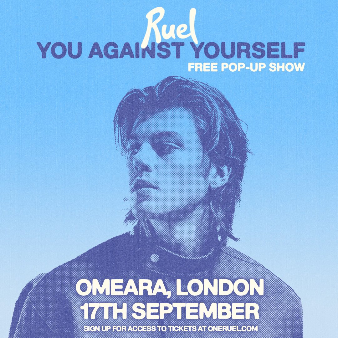 MY LOVELY LONDONERS im coming back this weekend to play a FREE pop up show at the first venue i played in london, the omeara!! tix on sale tomorrow, sign up now for access at oneruel.com