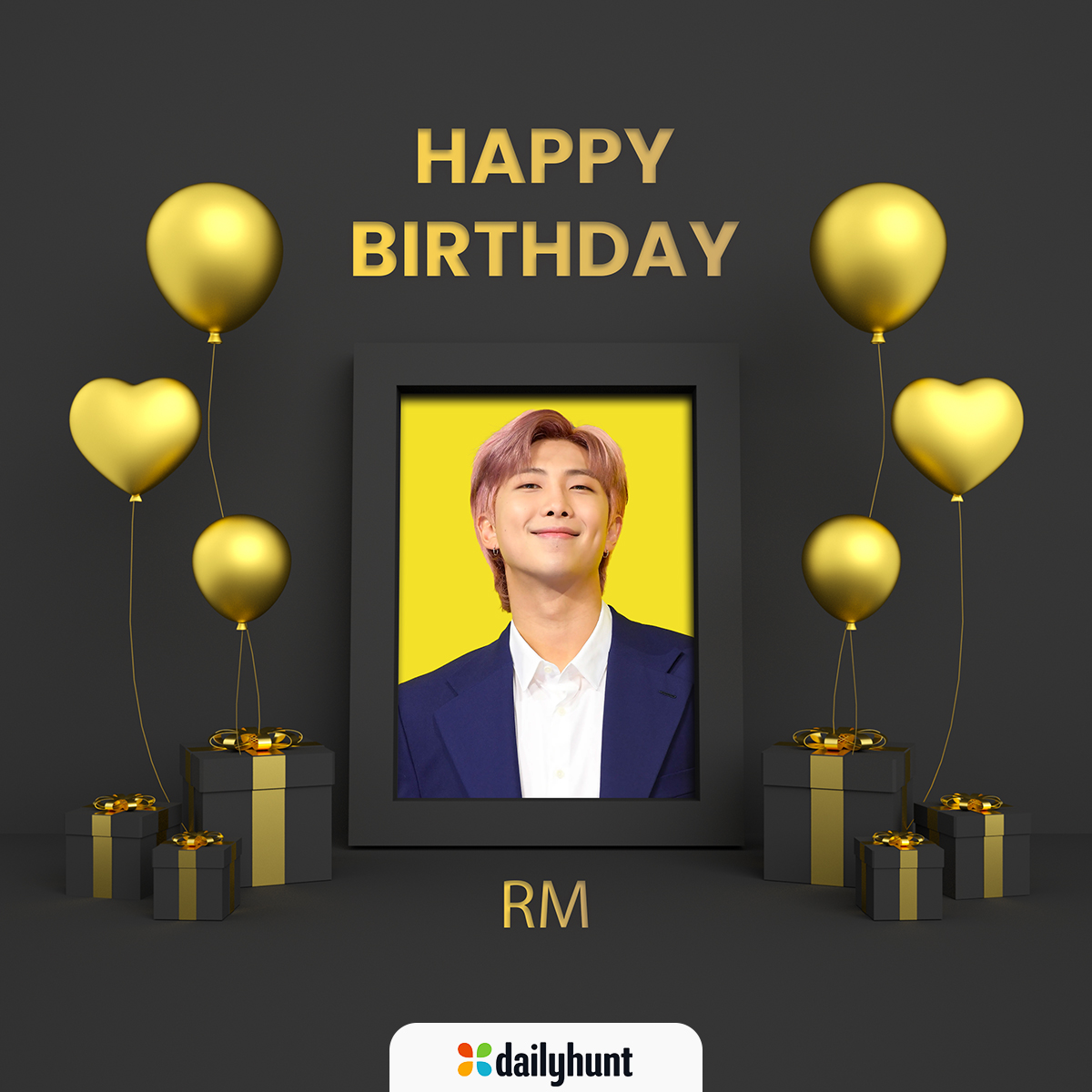 Birthday Wishes to the Multi-Talented #RM
May All Your Wishes and Desires Come True! #HappyBirthdayRM 🎉🎂

#HappyBirthdayNamjoon #RMDAY #rmbirthday #NAMJOONDAY #HappyNamjoonDay #HappyRMDay #HBDRM #Rapper #singersongwriter #BTS #ARMY #birthdayspecial #birthdaywishes #dailyhunt