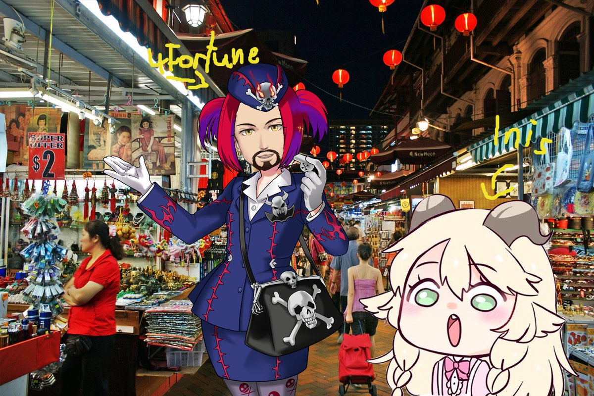4urFortune's tweet photo. #Vlogathon Day #28 Guest stream #3
Today we explore Singapore with the lovely @Inislein
Let's see what we will find
#Vtuber https://t.co/MOvFBNhtqU