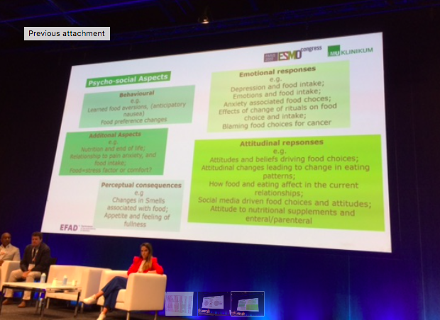 #EONS15Nutri symposium, “By understanding the experiences of people with cancer, we can now build better nutrition care for the future and make the dream a reality,” says <a href="/SaraTParreira/">SaraTorcatoParreira</a> @VSulosaari <a href="/efad_org/">EFAD</a> @Lavinio_Ale <a href="/myESMO/">ESMO - Eur. Oncology</a> #EONS15 #ESMO22 Supported by <a href="/Baxter/">Baxter Holmes</a> <a href="/Nutricia/">Nutricia</a>