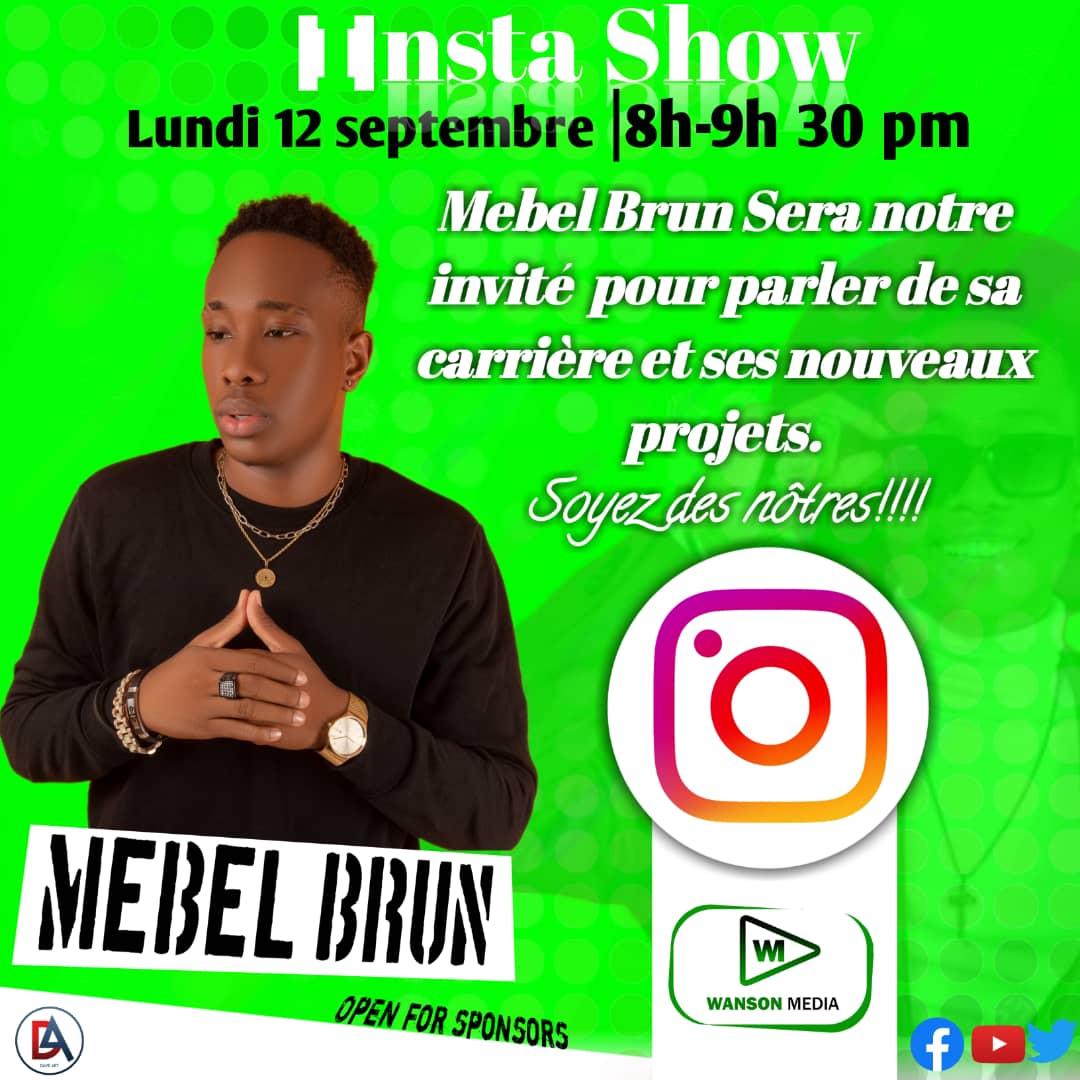 WansonMedia's tweet photo. Mebel Brun sera notre invité a l'émission INSTA SHOW sur nôtre page Instagram pour parler de sa carrière et ses nouveaux projets. L'heure de l'émission 8hr-9hr30 PM .@MebelBrun #instashow https://t.co/x8OtetTnjw
