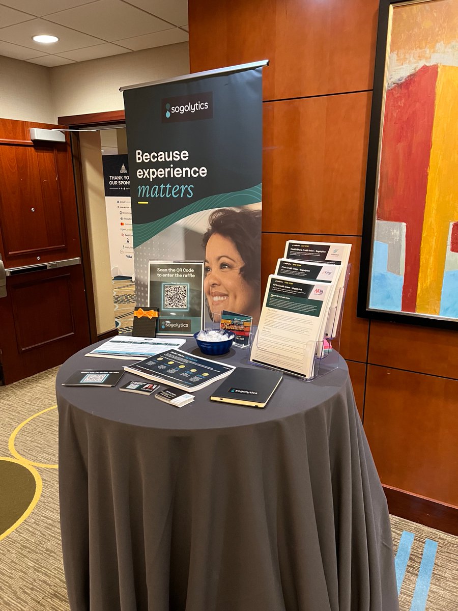 Sogolytics's tweet photo. Networking with everyone at #NAFCU is amazing, and our team is having a blast. We hope to see you there! #BecauseExperienceMatters https://t.co/UAmkjfk1Cj