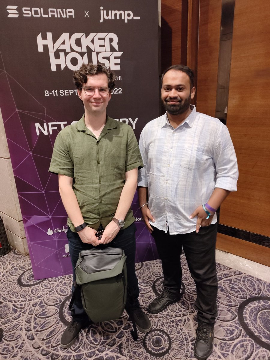 diveshhere's tweet photo. #HackerHouseDilli was amazing. Learnt a lot from office hours with @c_ogoo @caulfieldjoe1 @Austin_Federa @ngundotra. You guys were amazing. Thank you so much for your time. Thank you @SolanaFndn @platis_e and team. Waiting for #BreakPoint2022 https://t.co/pIrrpYqkwE
