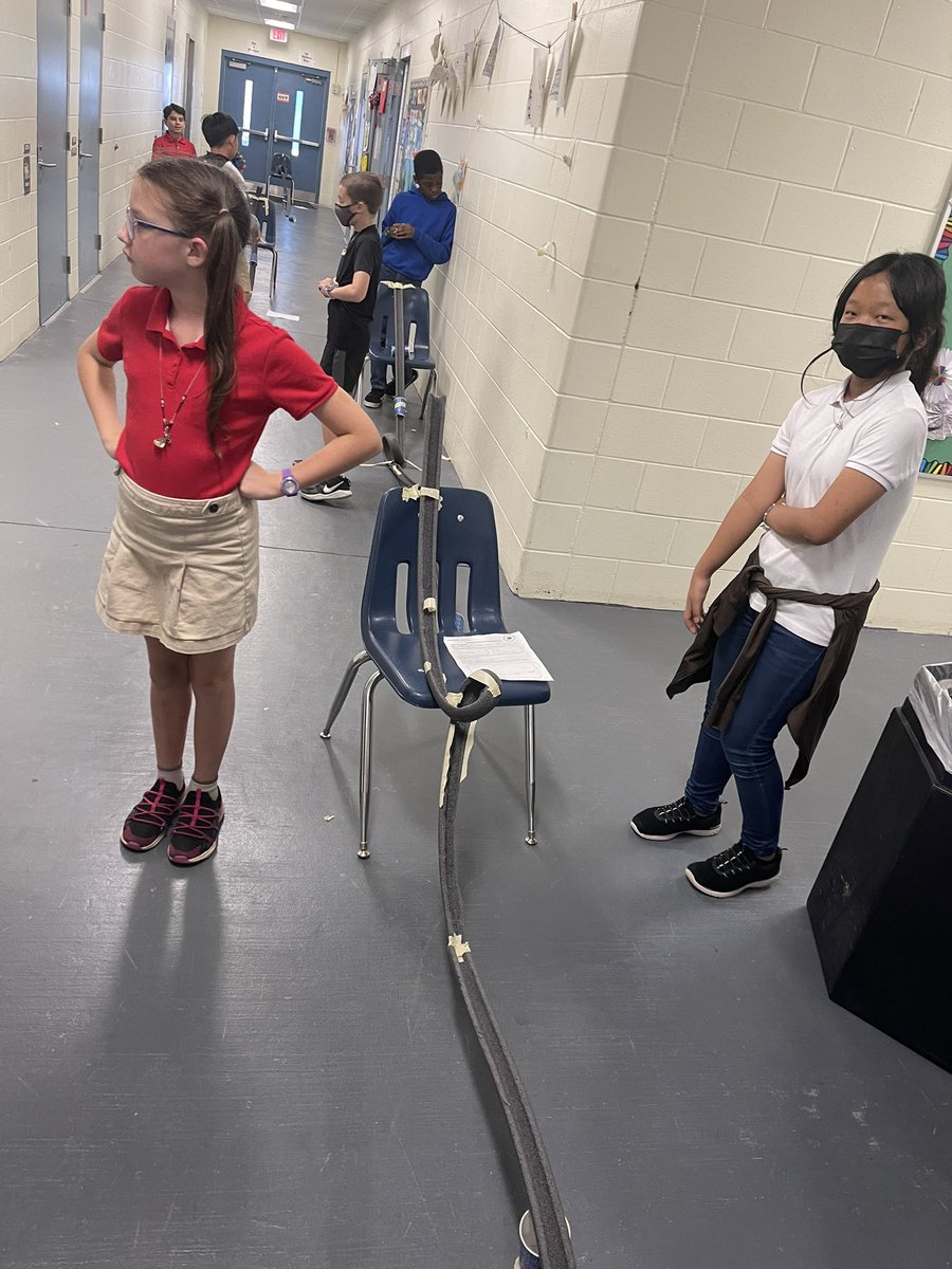 Williams_Chiles's tweet photo. Congrats to Wilmer/Pablo and Sonja/Michelle for winning our rollercoaster contest. Students used their knowledge about mechanical energy to build successful coasters. The 5th grade winner be picked this week. Good luck! @WeAreHAEST  @HillsboroughSch  @ChilesElem @HCPSElemScience https://t.co/kvnEX1w2hO