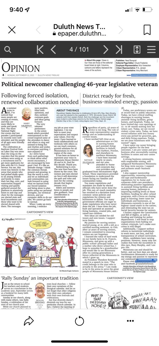 Danielle43831's tweet photo. DFL incumbent acknowledging her “Forced Isolation” votes wasn’t on my bingo card. Vote @natalieforhouse for common sense. https://t.co/3cFMF3UhSN