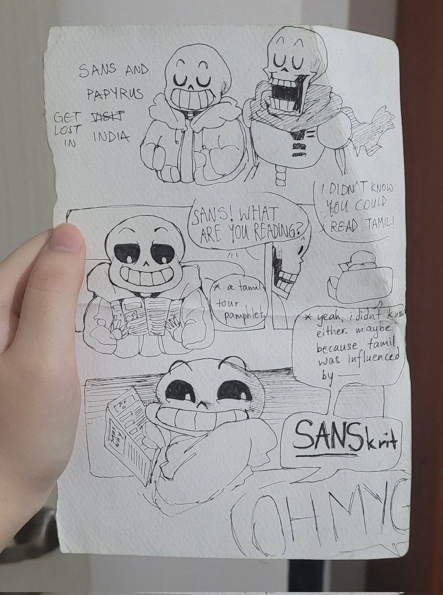 plz look at this sans comic i made at 16 