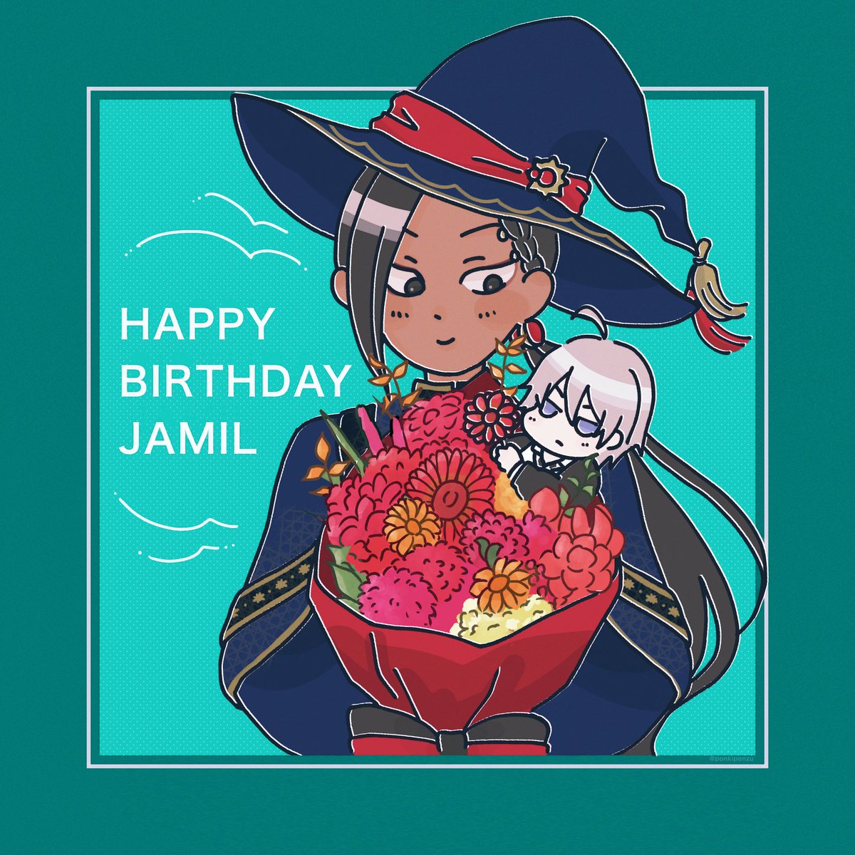 「HAPPY BIRTHDAY遅くなったけど#ジャミル・バイパー誕生祭2022#ジ」|ぽんきぽんずのイラスト