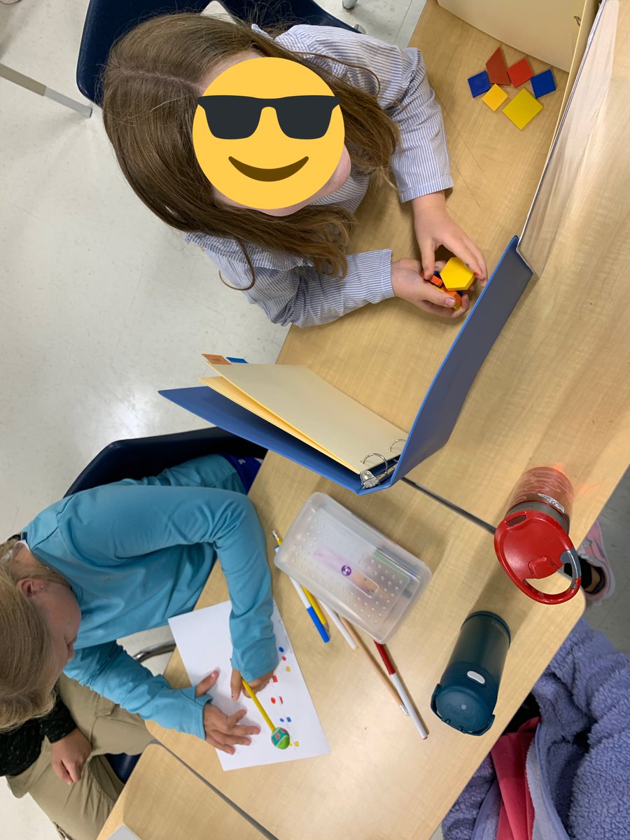 We started using binders in Grade 4! Very exciting to be “big kids” and it turns out they double as blinds for collaborative math activities. Fingers crossed we can keep those organized all year. @zillahmoss #tvdsbmath